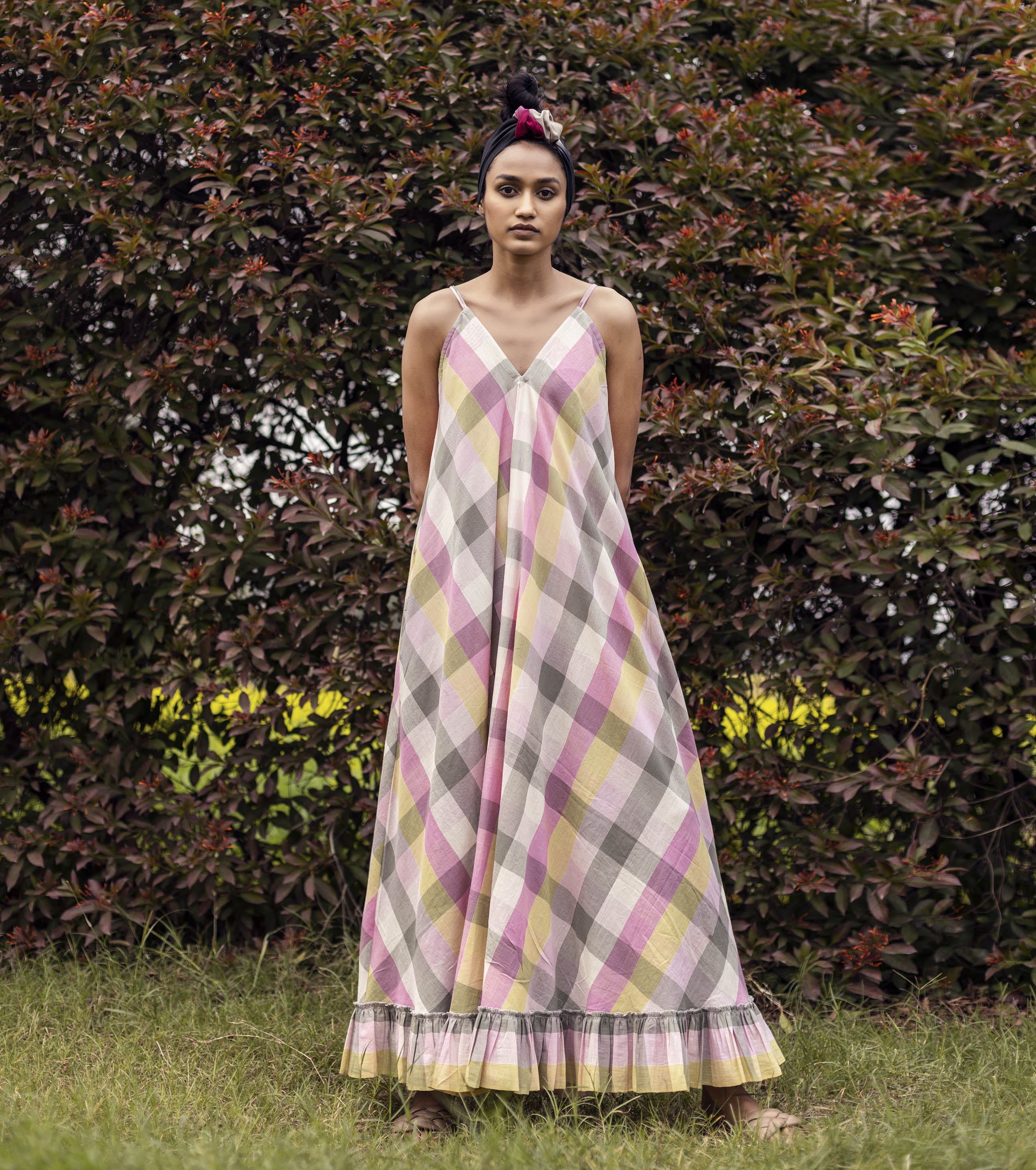 Organza checks designer longfrock | Long frocks for kids, Long gown design,  Designer dresses indian